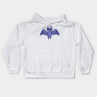 cute purple bat Kids Hoodie